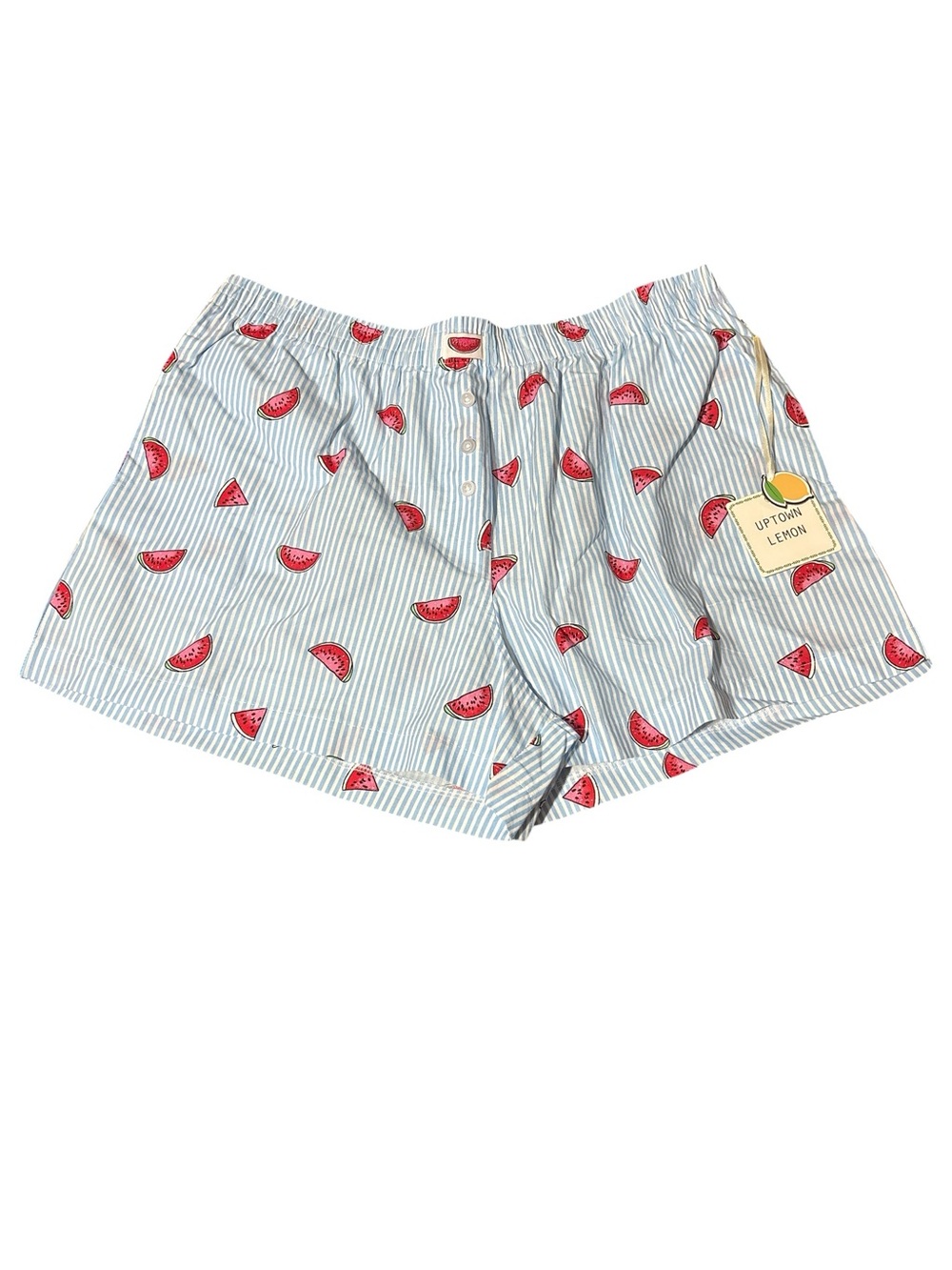 Uptown Lemon Striped Watermelon Boxers